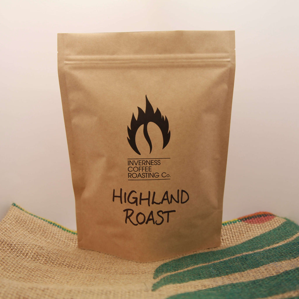 Packet of Highland Roast Coffee - Inverness Coffee Roasting co.