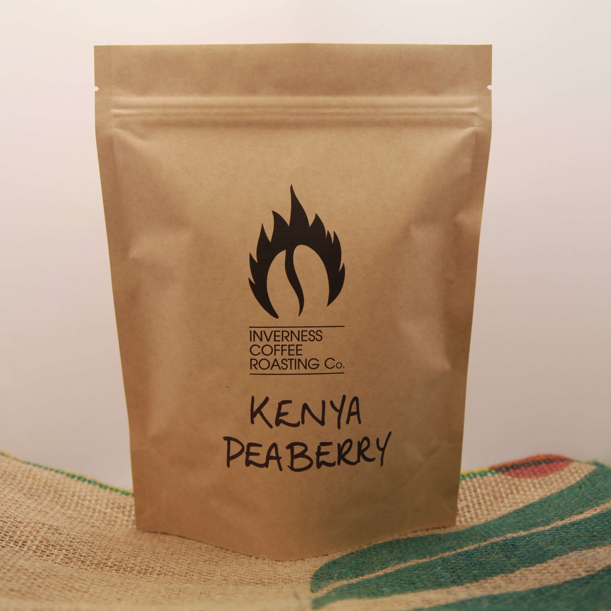 Packet of Zawadi Peaberry - Inverness Coffee Roasting co. Scottish Highland Roast Coffee