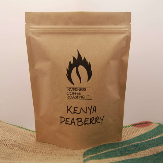 Packet of Zawadi Peaberry - Inverness Coffee Roasting co. Scottish Highland Roast Coffee